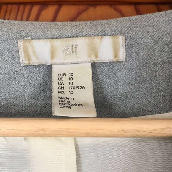 Fitted light grey blazer/jacket sz 10 - Picture 4 of 6